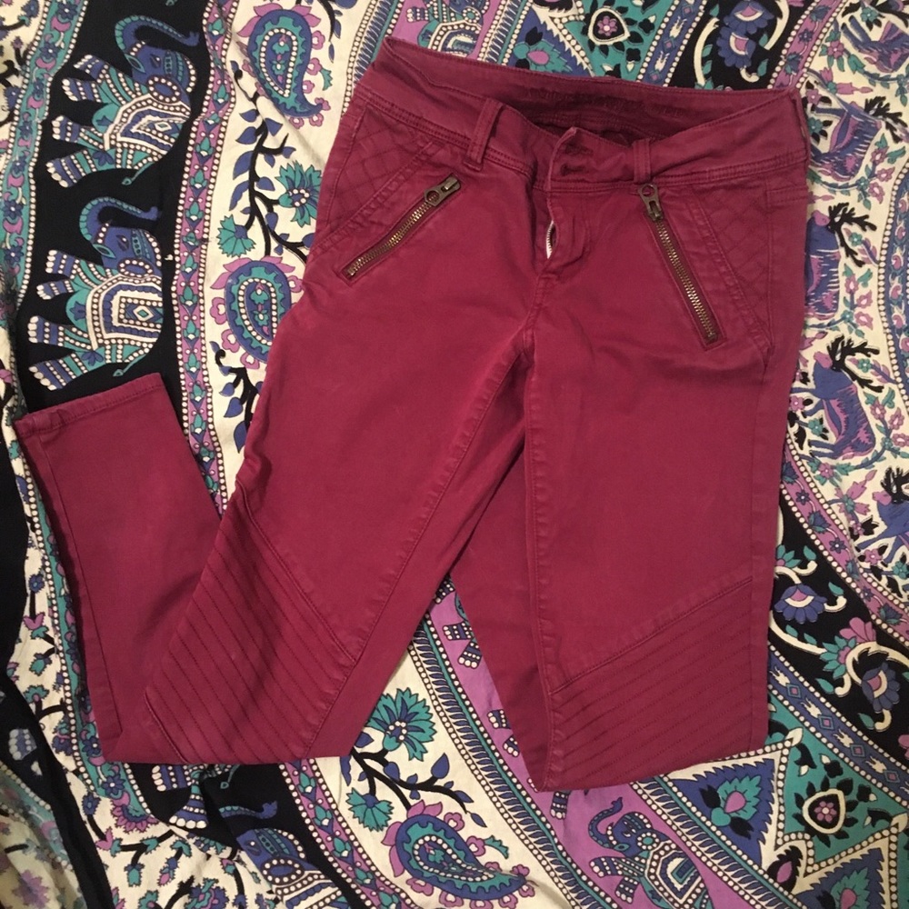 Maroon Pants